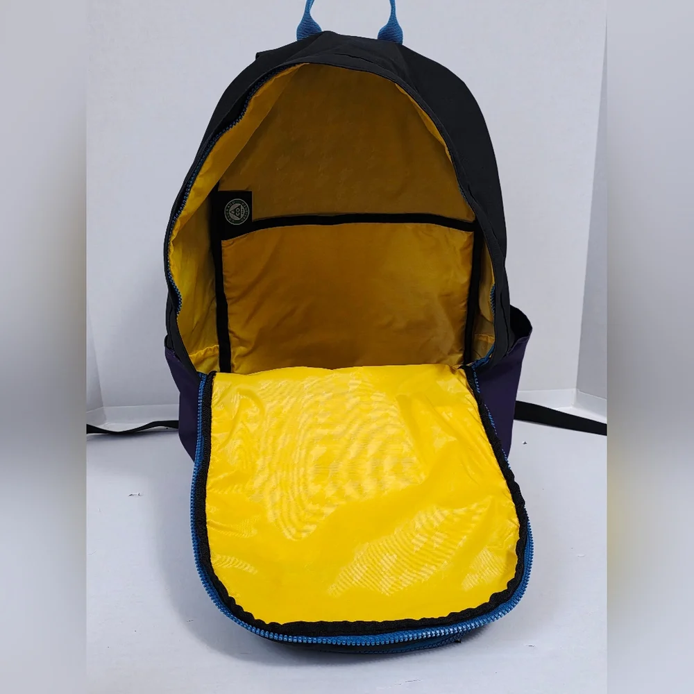 Mountain Smith Black and Purple Backpack with Blue Accents